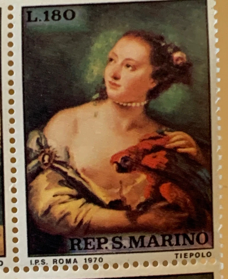 Jangel55: San Marino: Tiepolo: One Full Sheet Of 30 Plus A Half Sheet, Artistic - Image 1 of 4
