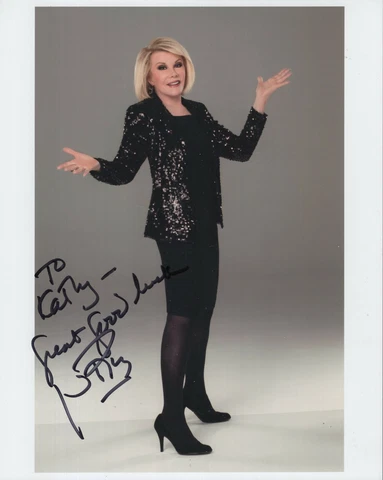 JOAN RIVERS authentic hand signed 8x10 color photo         signed To Kathy Cover