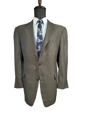 Jaqueta Blazer Masculina HART SCHAFFNER MARX Lã Marrom Clássica Casaco Esportivo TAMANHO 42S - Imagem 1 de 4