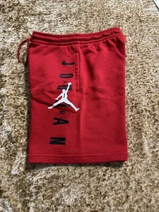 Nike Air Jordan Jumpman Athletic Shorts Red Medium Boys - Picture 1 of 7