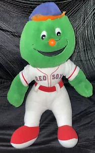 WALLY THE GREEN MONSTER PLUSH BASEBALL MASCOT FIGURE HTF TWINS BOSTON RED SOX - Picture 1 of 4