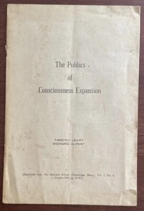 SELTEN 1963 The Politics Consciousness Expansion Timothy Leary Ram Dass LSD Säure - Bild 1 von 5