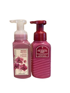 2 - Bath & Body Works Foaming Hand Soap Bright Orchid & Pink Sparkling Spritz - Picture 1 of 2