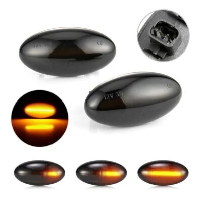 Dynamic Side Marker LED Turn Signal Indicator Blinker Lights For Citroen C1 C2 - Image 1 of 4