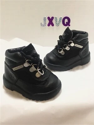 Timberland Field Hiking Boot Black Leather toddler Size 4 - Image 1 of 4