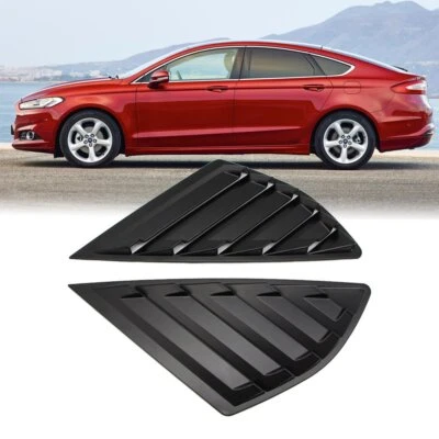 For Ford Mondeo MK5 2014-2019 Side Window Quarter Louver Cover Vent Matte Black - image 1 of 4