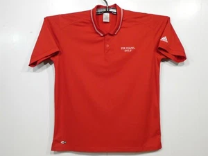 Fox Chapel Adidas Climalite Mens Polo Shirt Short Sleeve Red Size Large - Picture 1 of 8