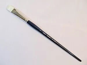 1902 Silver Bristlon Bright Brush for Acrylic and Oil Size 10 Bright Long Handle - Picture 1 of 8