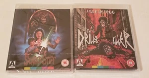 NEW ~ Scared Stiff & Driller Killer Arrow UK Blu-ray LOT - Picture 1 of 2