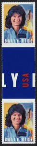 #5283 Sally Ride, Horizontal Gutter Pair [8], Mint **ANY 5=FREE SHIPPING** - Picture 1 of 1