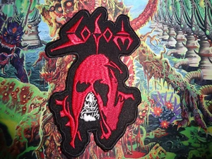 Thrash Metal Shape Patch Gestickt Venom Celtic Frost Bathory Midnight - Picture 1 of 1