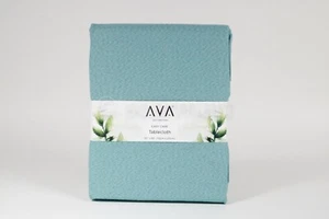 AVA - Easy Care Blue 60"x 84" Oblong Tablecloth Blue New - Picture 1 of 5