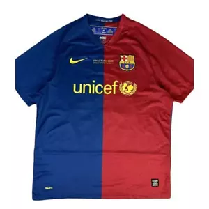 Barcelona 2008/2009 UCL Finale Messi #10 Retro Soccer Football Futbol Trikot L - Bild 1 von 4
