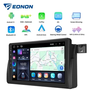 For BMW 3 Series E46 325 328 M3 9" Touch Android 13 Car Stereo Radio GPS CarPlay - Picture 1 of 39