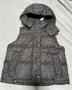 Lululemon Wunder Puff Cropped Vest, Co: Leopardo Shift Graphite Grey Multi, S: 2 - Picture 1 of 6