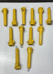 Mid Century Decor Yellow-Coated Navy Safety Torch by SA Equipment Ltd Set of 12 - Picture 1 of 15