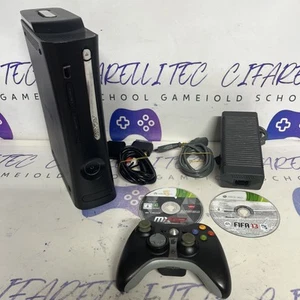 Console Xbox 360 Elite 120gb Completa di Controller E 2 Giochi GRADO A+ - Imagen 1 de 16
