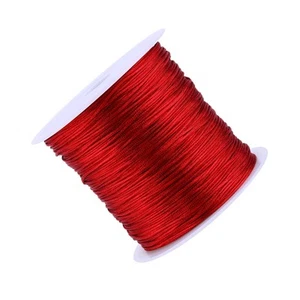 Burgundy 100M 0.8mm Nylon Macrame Thread String Rattail Cord Crafting Supplies - Picture 1 of 12