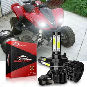 For Kawasaki KFX700 2004-2009 2004-2009 LED Headlight Kit H4 6000K White Bulbs - Picture 1 of 12