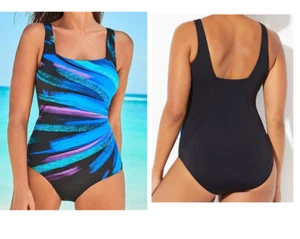 NEW Swimsuits For All Slimming 1pc Swimsuit SIZE 16 CHOICE COLOR/STYLE - Picture 1 of 11