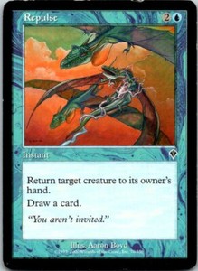 Repulse Magic The Gathering Invasion Card Light Play X1