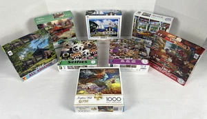 Lote de 8 Rompecabezas BUFFALO & CEACO 550-1000 Piezas - PAISAJES Y ANIMALES - Imagen 1 de 17