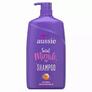 Aussie Total Miracle Shampoo, Paraben Free, for All Hair Types 26.2 fl oz - Picture 1 of 9