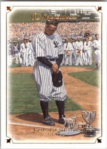 2007 UD Masterpieces #8 Lou Gehrig