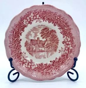 Vintage Bowl J G Meakin Ironstone Red Merrie England Suffolk Flatford Mill 5.5" - Foto 1 di 12