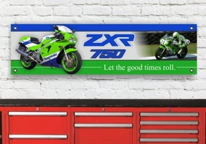LETRERO BANDERA DE TALLER BR374B KAWASAKI ZXR750 H1 1989 INSPIRADO - Imagen 1 de 1