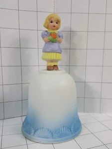 Vintage UCGC Taiwan Ceramic 6" Girl Figurine Bell  #514 - Picture 1 of 3