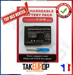 Batterie pour Nintendo DS Lite, 2000 mah avec tournevis Battery NDS 2000 mah - Imagen 1 de 1