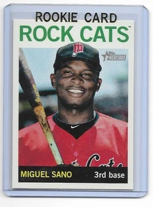 Tarjeta de novato Miguel Sano 2013 Topps Heritage Rock Cats #1 cantidad - Imagen 1 de 1