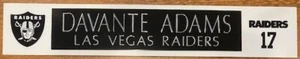 DAVANTE ADAMS LAS VEGAS RAIDERS FULL COLOR LOGO WITH ENGRAVED NAME PLATE - Picture 1 of 1