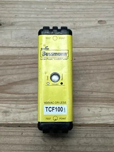 Bussmann TCF100 100A Messerklemme Anzeige Zeitverzögerung Sicherung Strombegrenzung - Bild 1 von 3