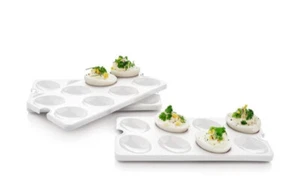 3 NEW Tupperware Egg Trays For Rectangle Or Square Snack N Store New Replacement - Picture 1 of 1