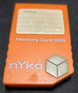 Tarjeta de memoria Nintendo Gamecube marca Nyko naranja 59 bloque 4 MB buen estado - Imagen 1 de 2