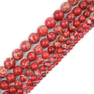 Natural Gemstone Beads Round Loose Jewelry Making Strand 4mm 6mm 8mm 10mm 12mm