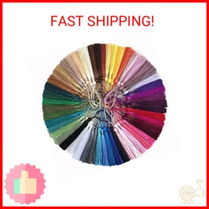 VEYLIN 100Pcs Small Craft Tassels, Handmade Mini Silky Bookmark Tassel with Loop - Picture 1 of 2