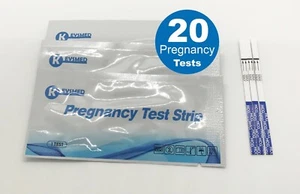 Pregnancy Test Strips (HCG), 20-count - Picture 1 of 5