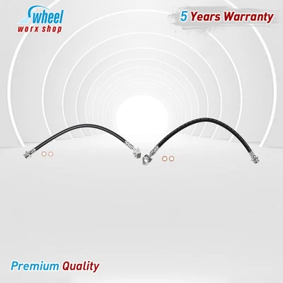 2X Front Brake Line Hose Sunsong For For Nissan Pickup 1995 1996 1997 - Изображение 1 из 4