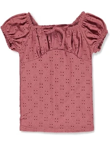 Cute 4 U Girls' Gem Heart Top Color: black Size: 7 - 8 - Picture 1 of 4