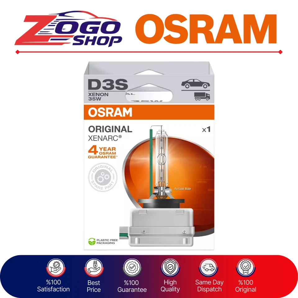 OSRAM XENARC ORIGINAL D3S - XENON LIGHT ( 2 Pack ) Foto 1 de 4