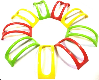 9pc Colorful Stackable  Taco Holder Stand Server - For Soft & Hard Shell T - Image 1 of 4