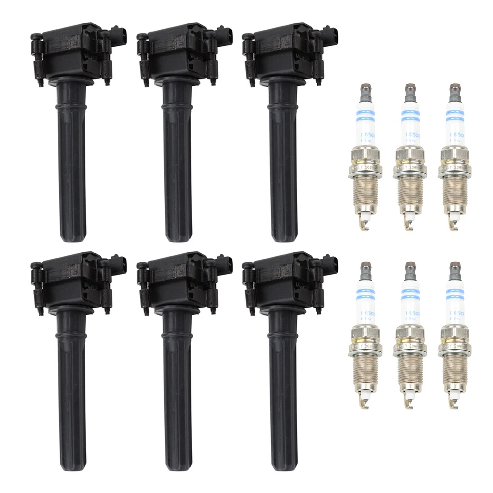 Kit de 6 bujías Denso bobina de encendido Bosch Platinum para 300M Concorde V6 Foto 1 de 1
