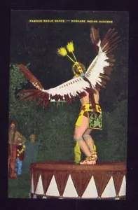 Famous Eagle Dance KOSHARE INDIANS COLORADO Unused Vintage Postcard - Picture 1 of 1
