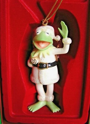LENOX SANTA KERMIT CLAUS -- Ornamento Rana Muppets -- -- NUEVO en CAJA Foto 1 de 2