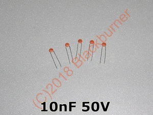 103p 5, 10, 20 uds. 10 nF 50V DIP Cerámica Condensador Condensador Kerko - Imagen 1 de 4