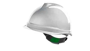 V-Gard 520 Helmet Non-Vented White, Push-Key PVC - Picture 1 of 1