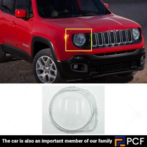 For Jeep Renegade 2016-2023 Passenger Side Front Headlight Lens Lamp Cover +Glue - Picture 1 of 13